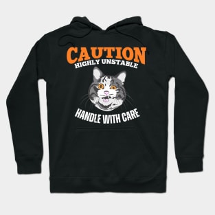 Caution Highly Unstable Handle With Care Hoodie